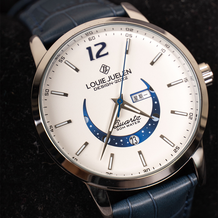 Elegant Lunar Phase Timepiece