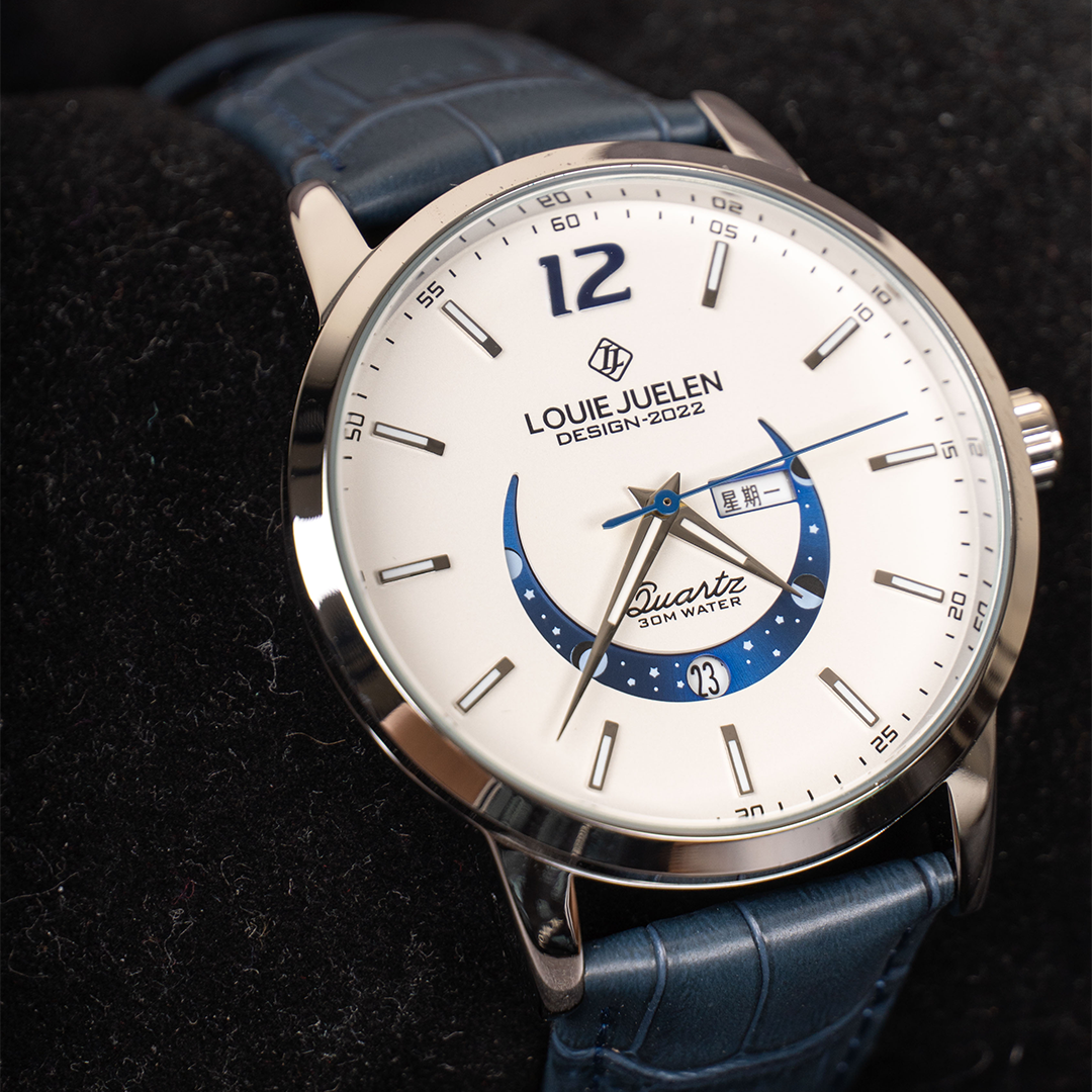 Elegant Lunar Phase Timepiece