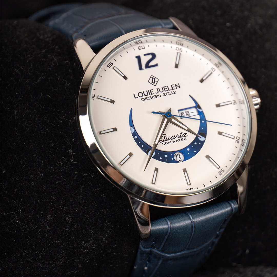 Elegant Lunar Phase Timepiece