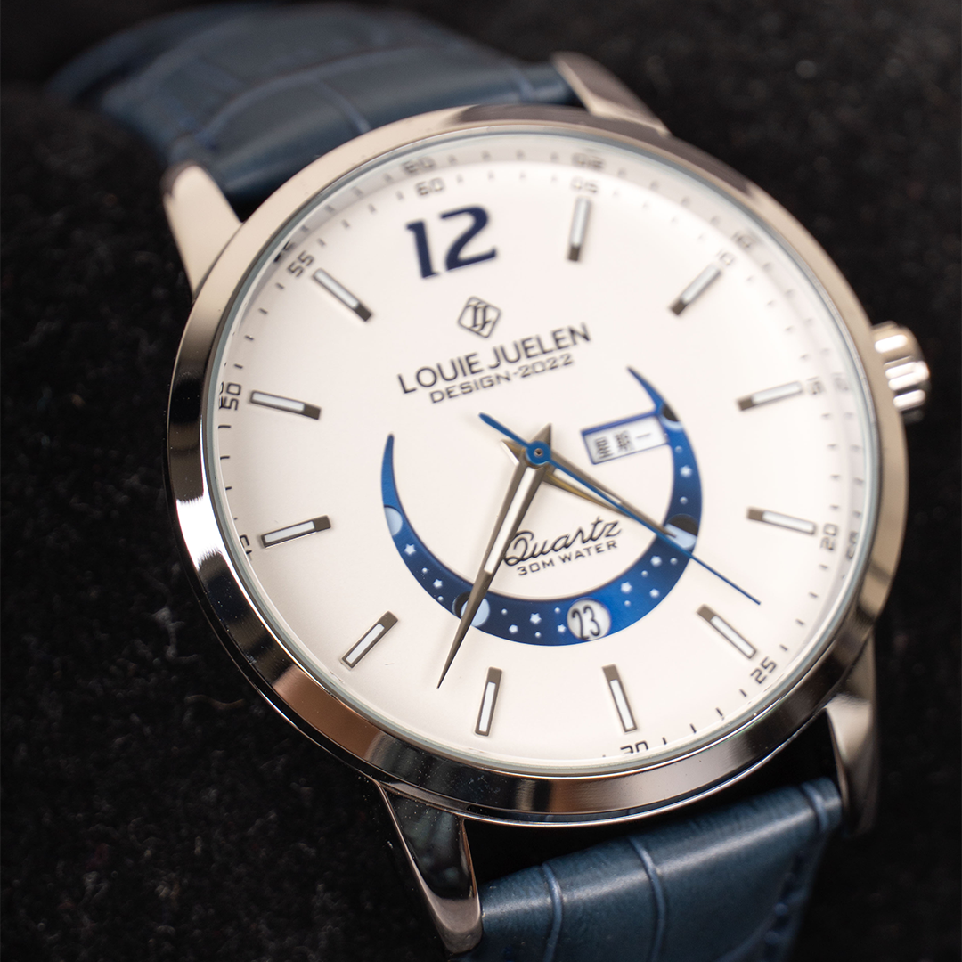 Elegant Lunar Phase Timepiece