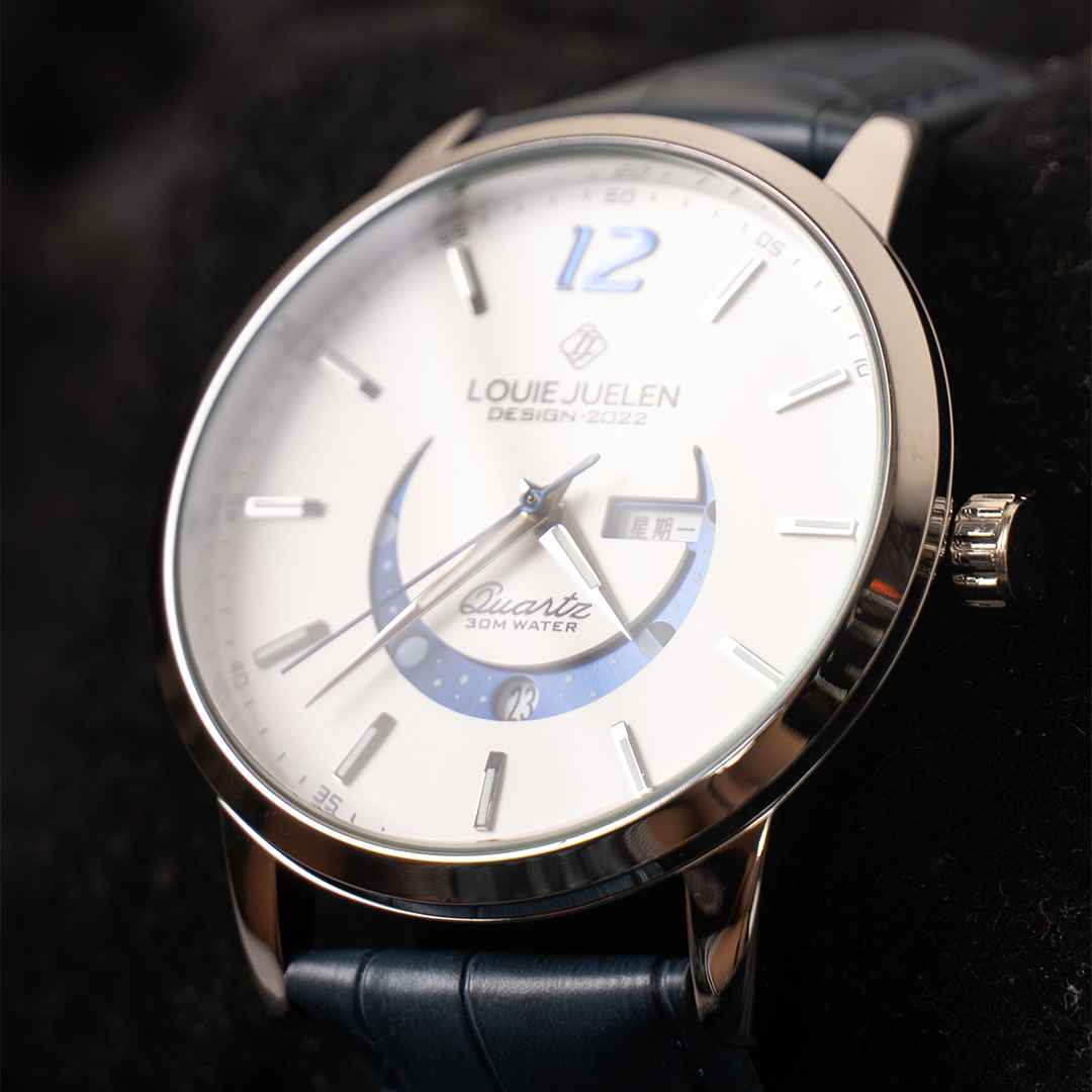 Elegant Lunar Phase Timepiece