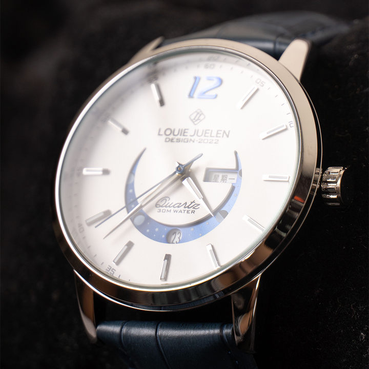 Elegant Lunar Phase Timepiece