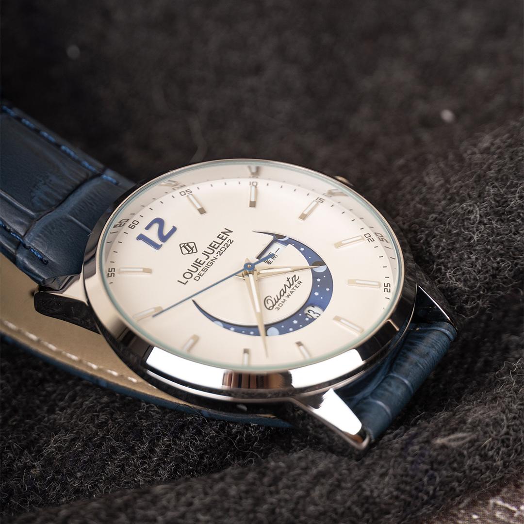 Elegant Lunar Phase Timepiece