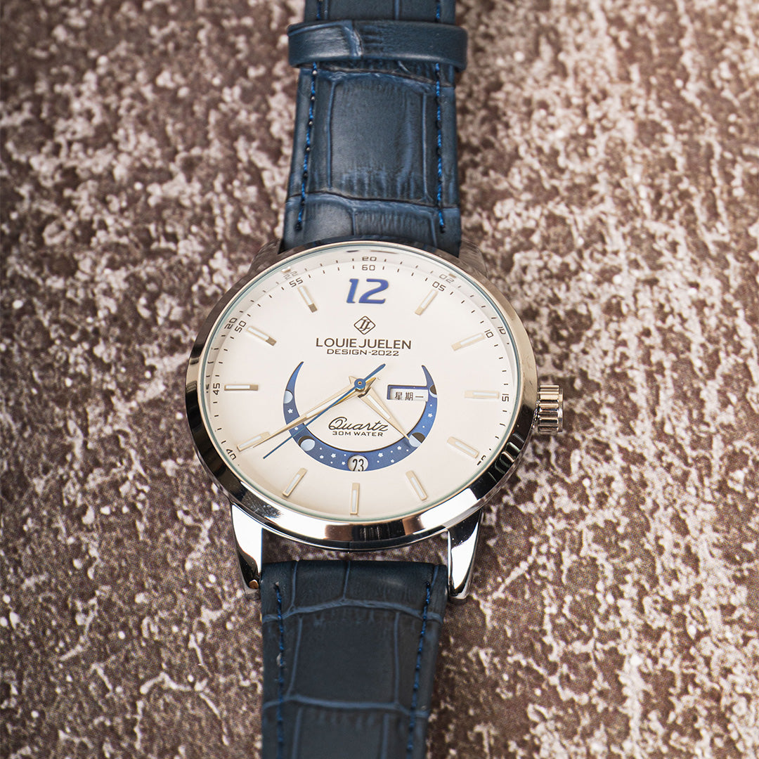 Elegant Lunar Phase Timepiece
