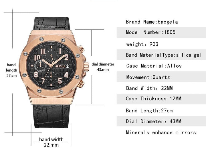 Stylish Casual Chronograph Watch
