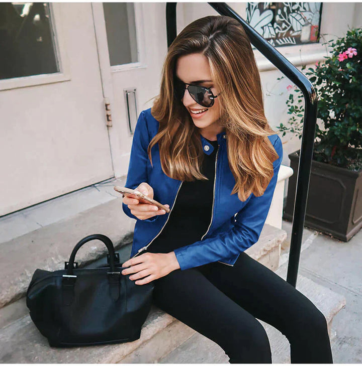 Hazel | Italian leather jacket