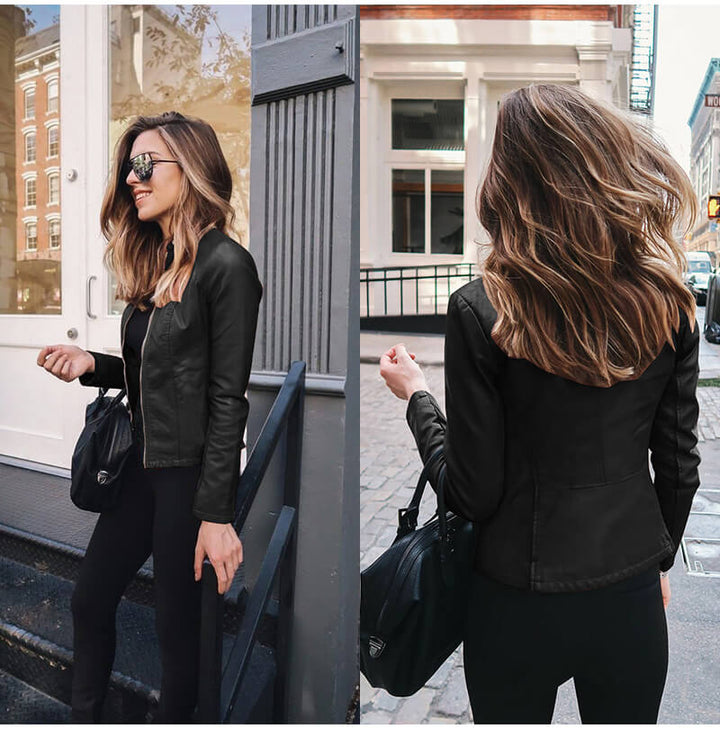Hazel | Italian leather jacket
