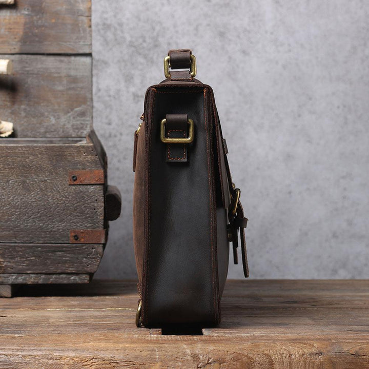Wyatt | Leather Courier Backpack