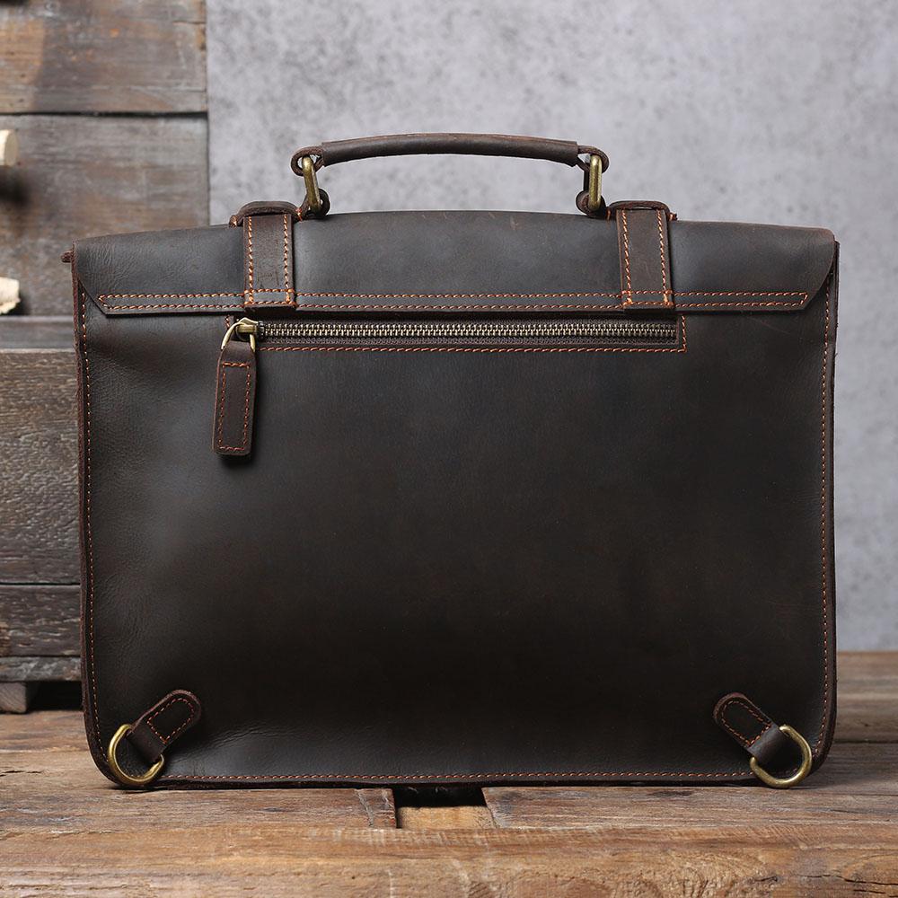 Wyatt | Leather Courier Backpack
