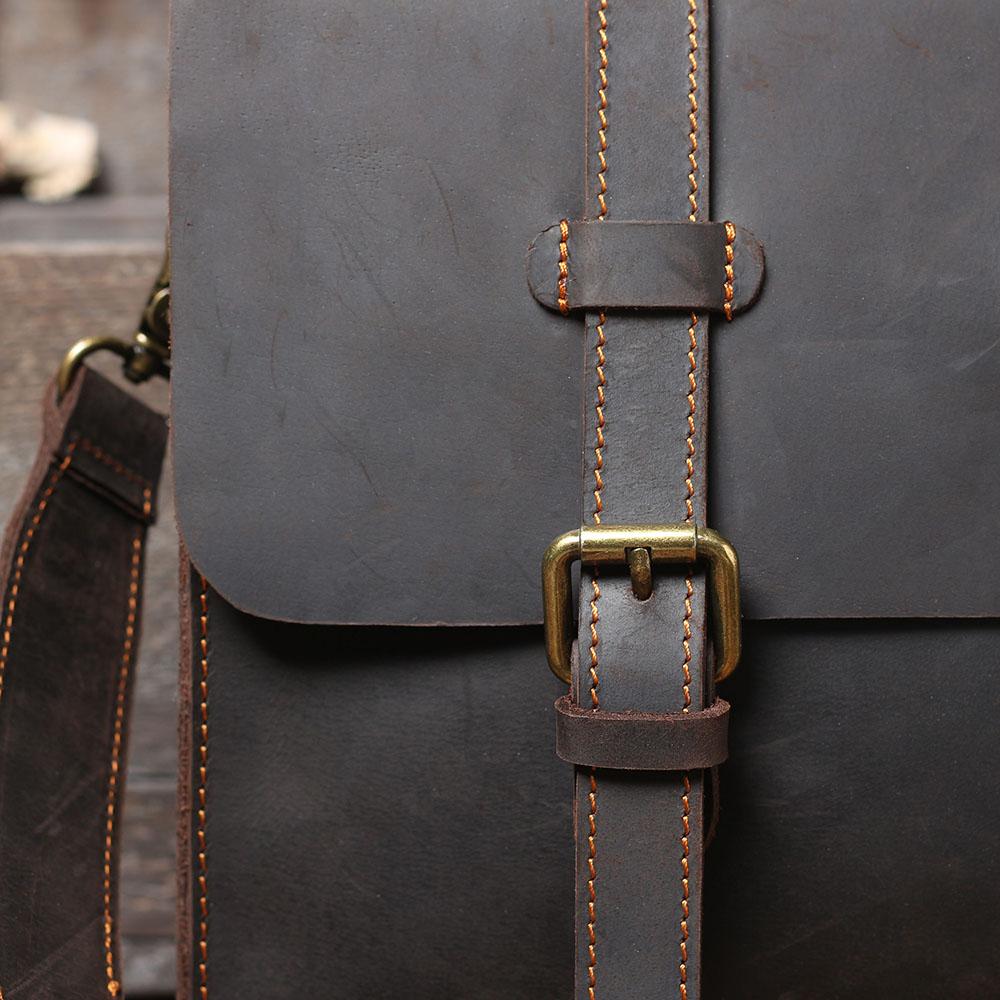Wyatt | Leather Courier Backpack