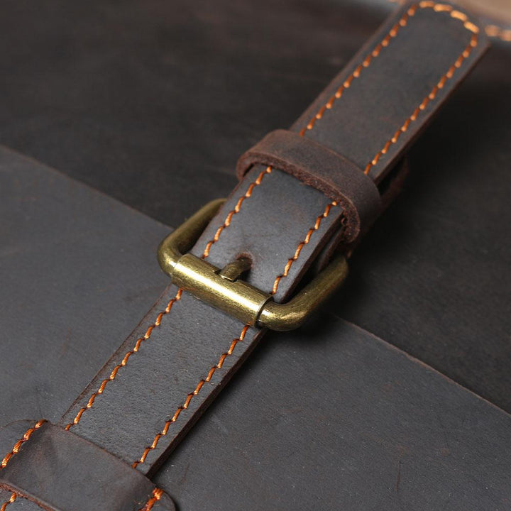 Wyatt | Leather Courier Backpack