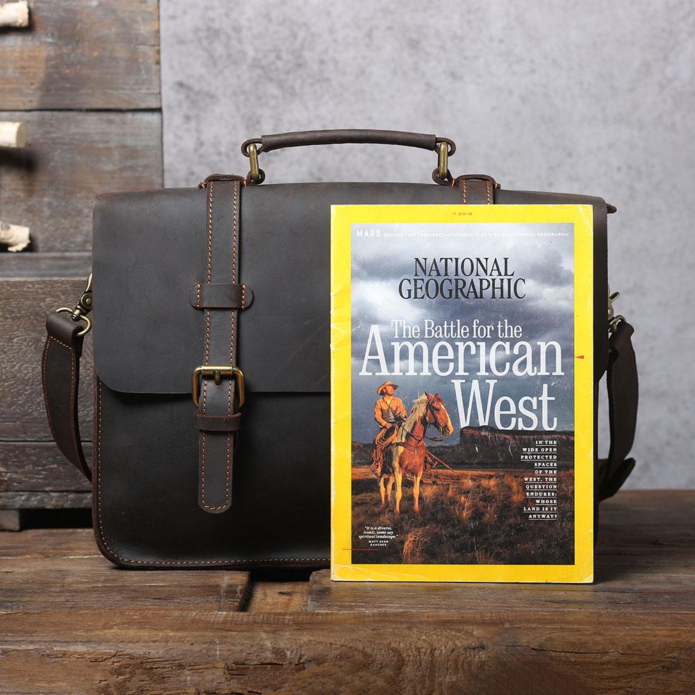 Wyatt | Leather Courier Backpack