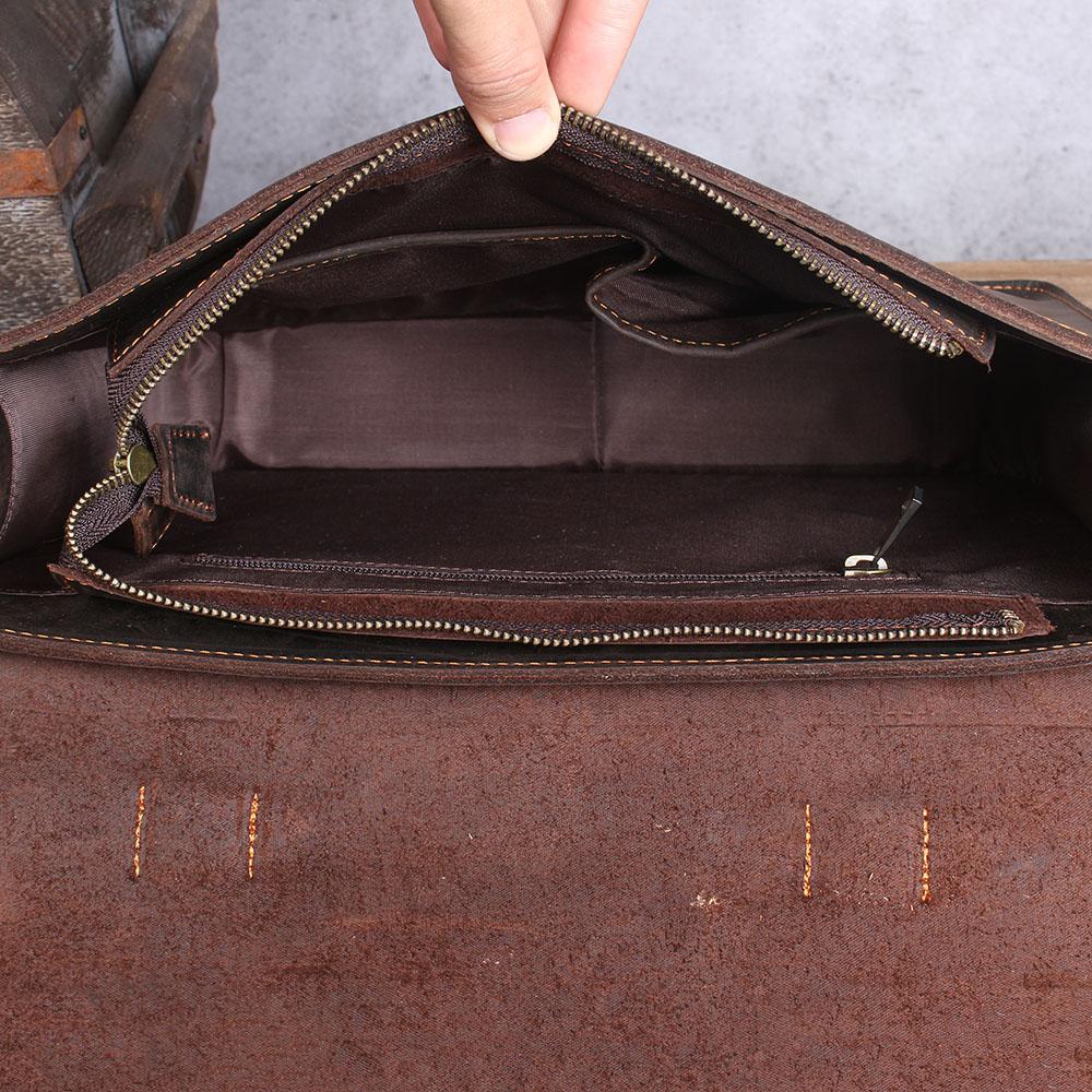 Wyatt | Leather Courier Backpack