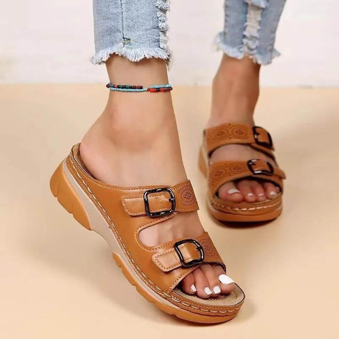 Naomi | Double Buckle Orthopedic Sandals