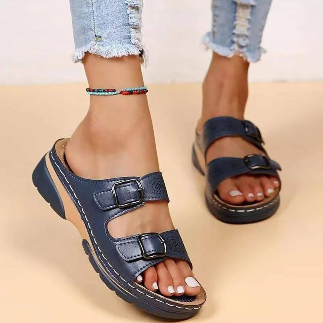 Naomi | Double Buckle Orthopedic Sandals