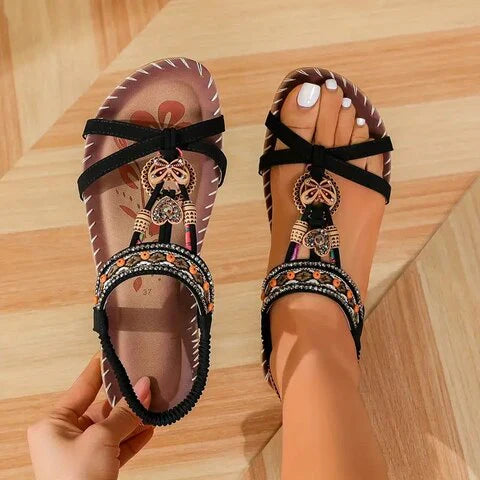 Kathy | Boho Flat Sandals
