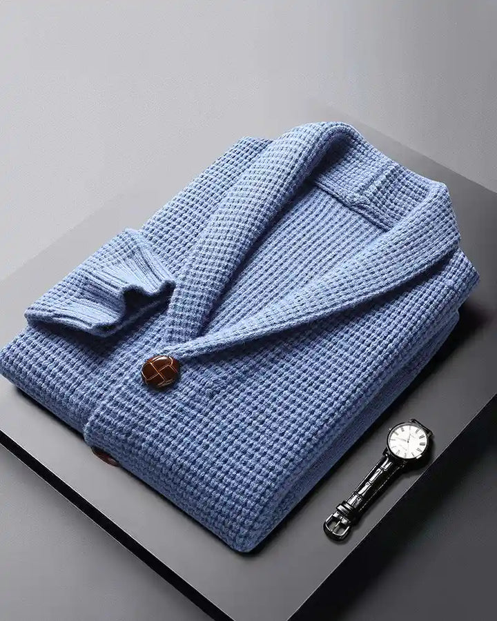 Wayne | Lapel Button Cardigan Sweater