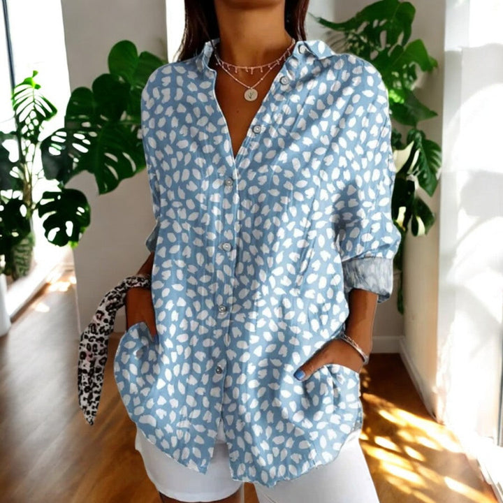 Stella | Long Sleeve Button Up Vintage Floral Shirt