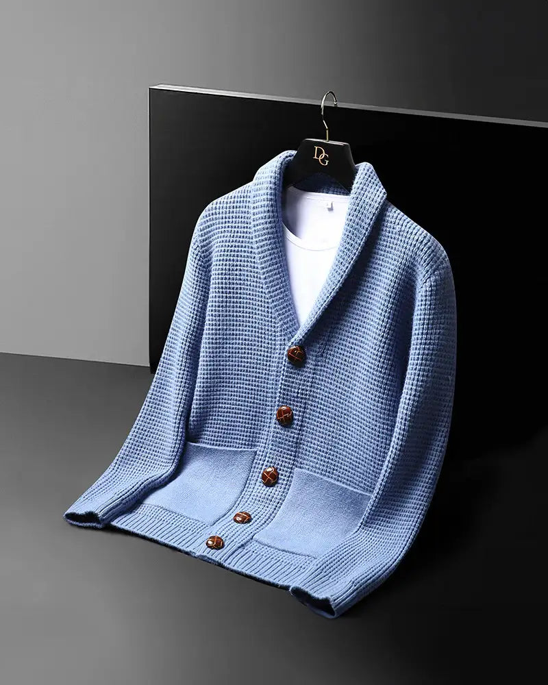 Wayne | Lapel Button Cardigan Sweater