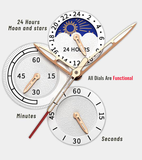 Luxury Leather Quartz Timepiece