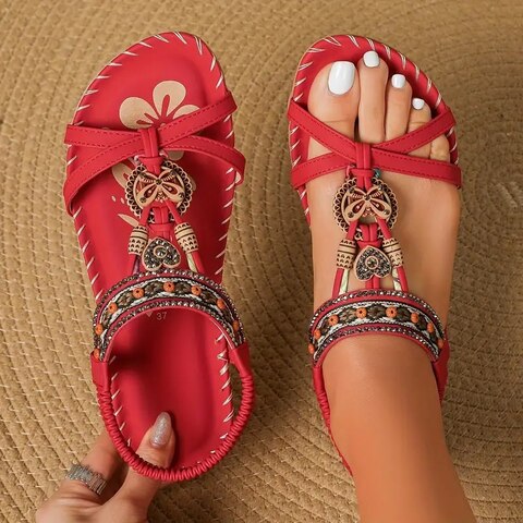 Kathy | Boho Flat Sandals