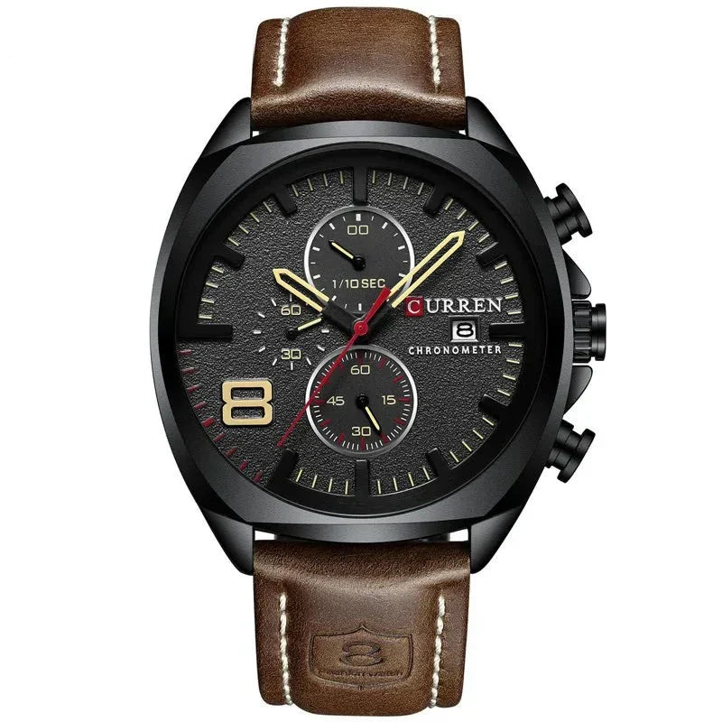 Waterproof Military-Style Chronograph Watch
