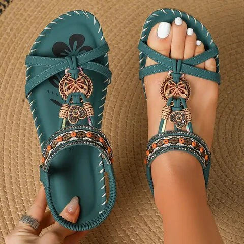 Kathy | Boho Flat Sandals