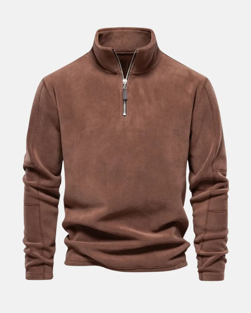 Lennox | Thick Fleece Half-Zip Sweater