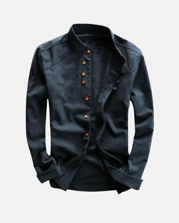 Kenji | Casual Stand Collar Shirt