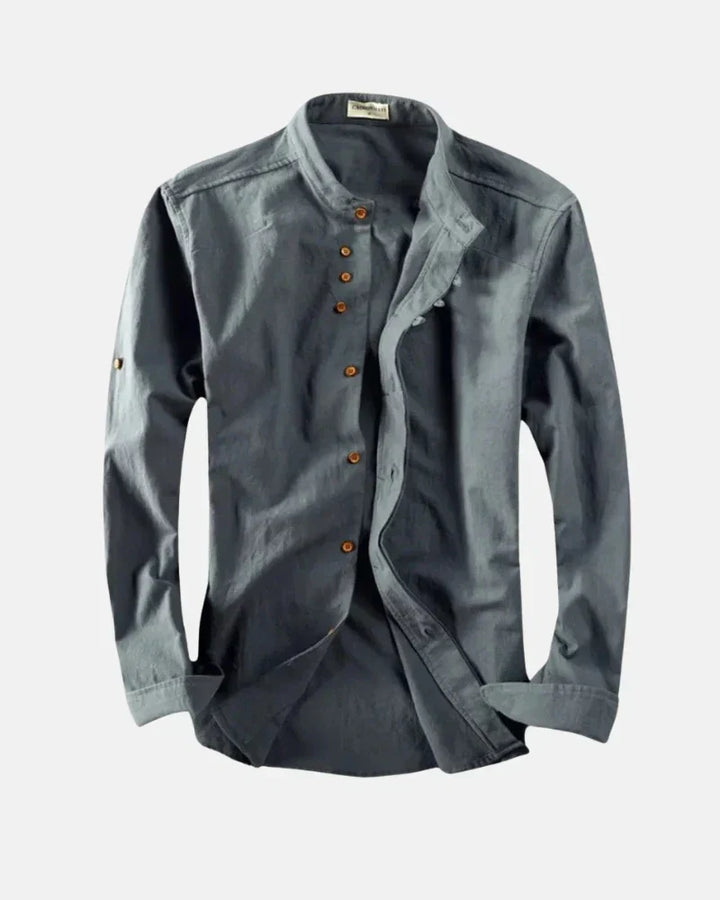 Kenji | Casual Stand Collar Shirt