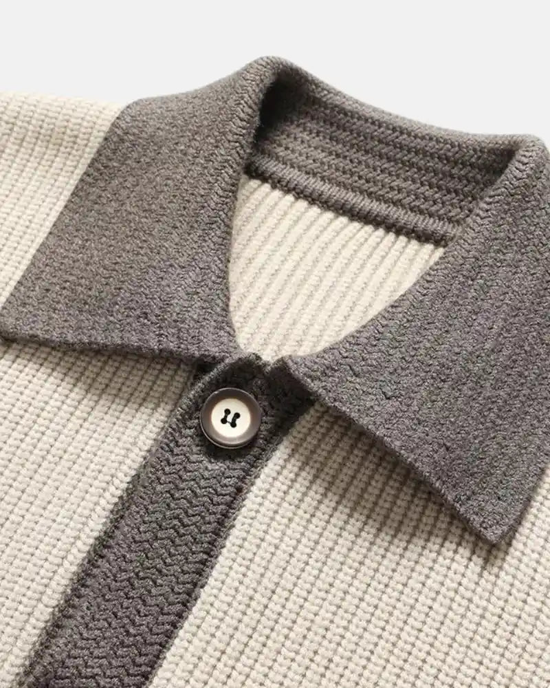 Reid | Knitted Button-Down Shirt