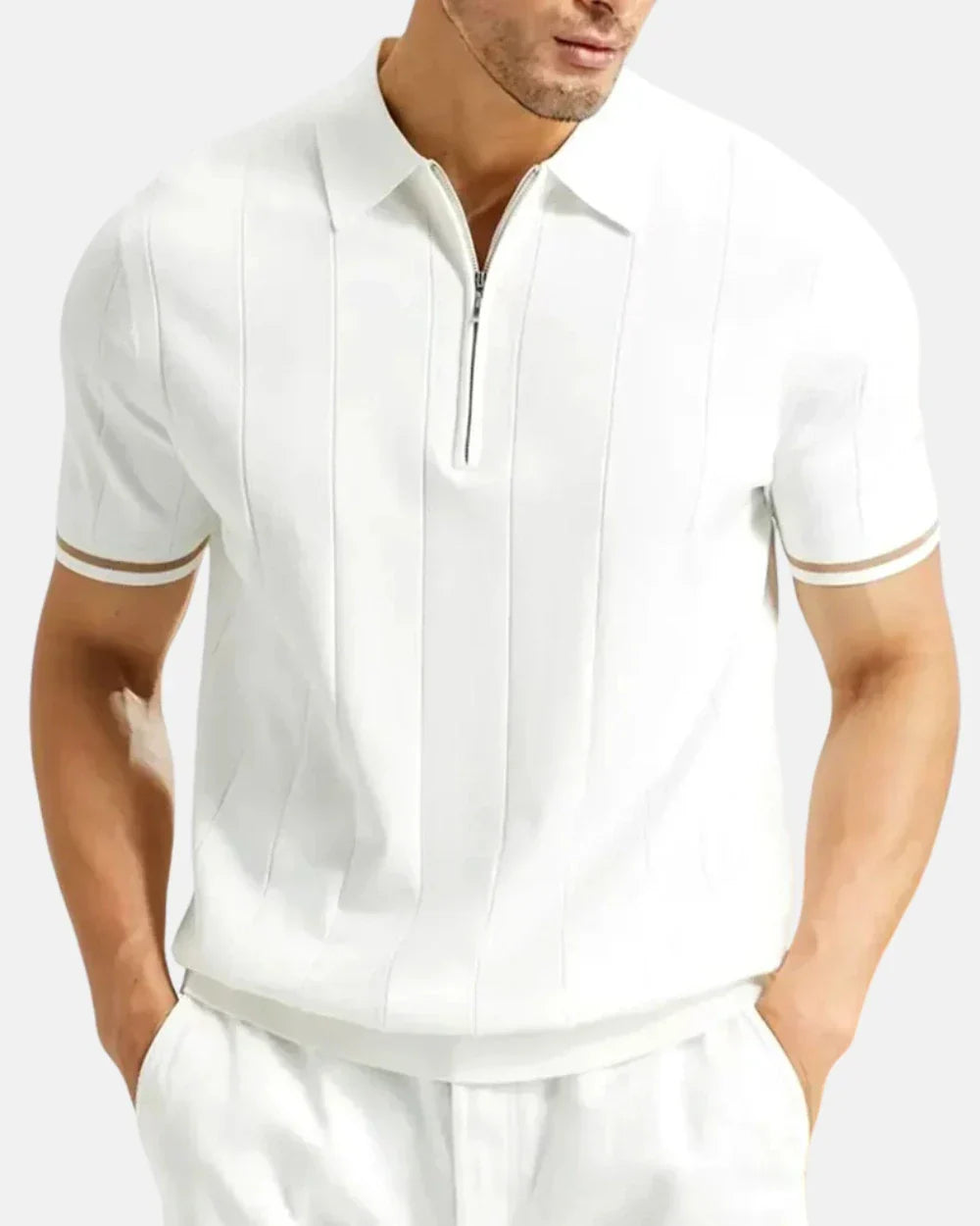 Santino | Modern Zip-Up Polo