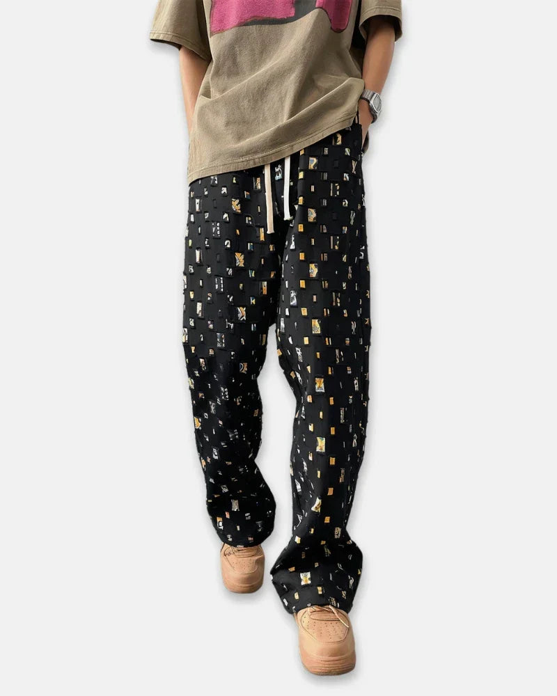 Lucian | Plaid Ripped Trousers