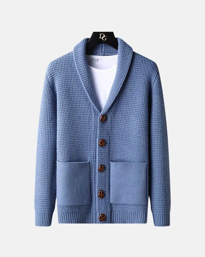 Wayne | Lapel Button Cardigan Sweater