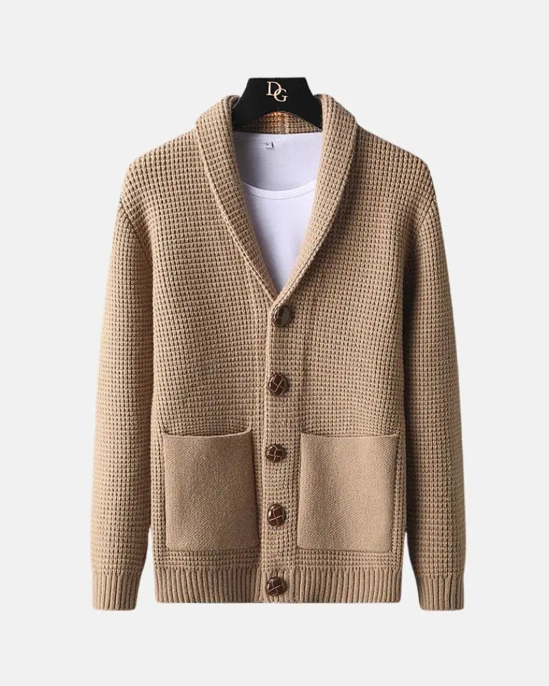 Wayne | Lapel Button Cardigan Sweater