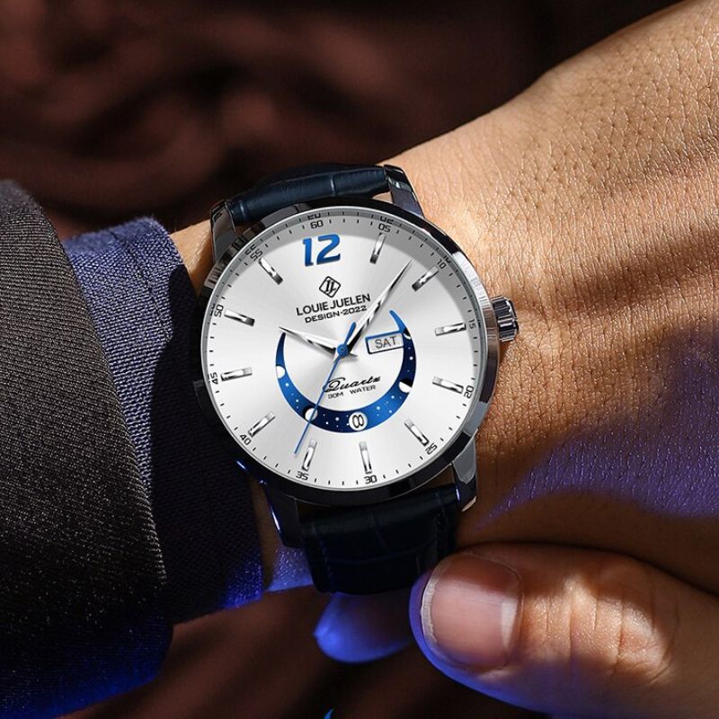 Elegant Lunar Phase Timepiece