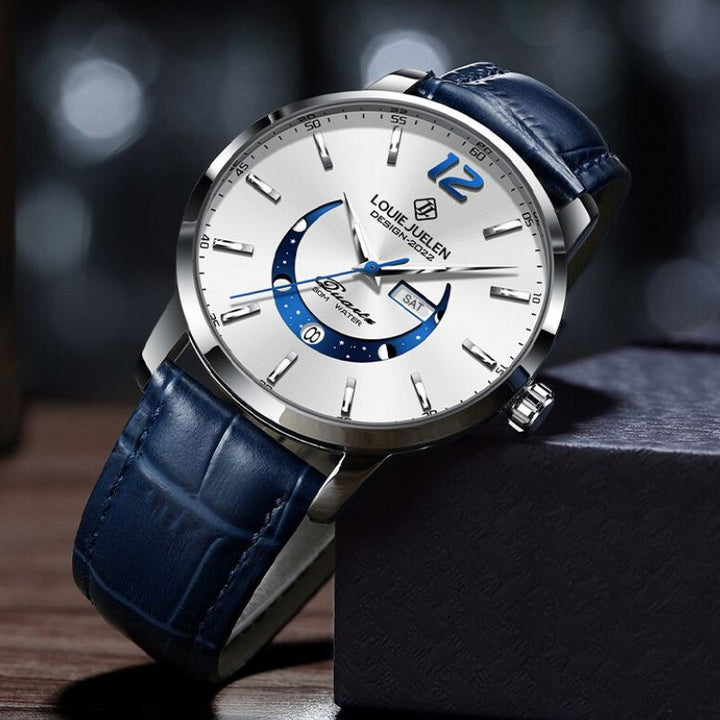 Elegant Lunar Phase Timepiece