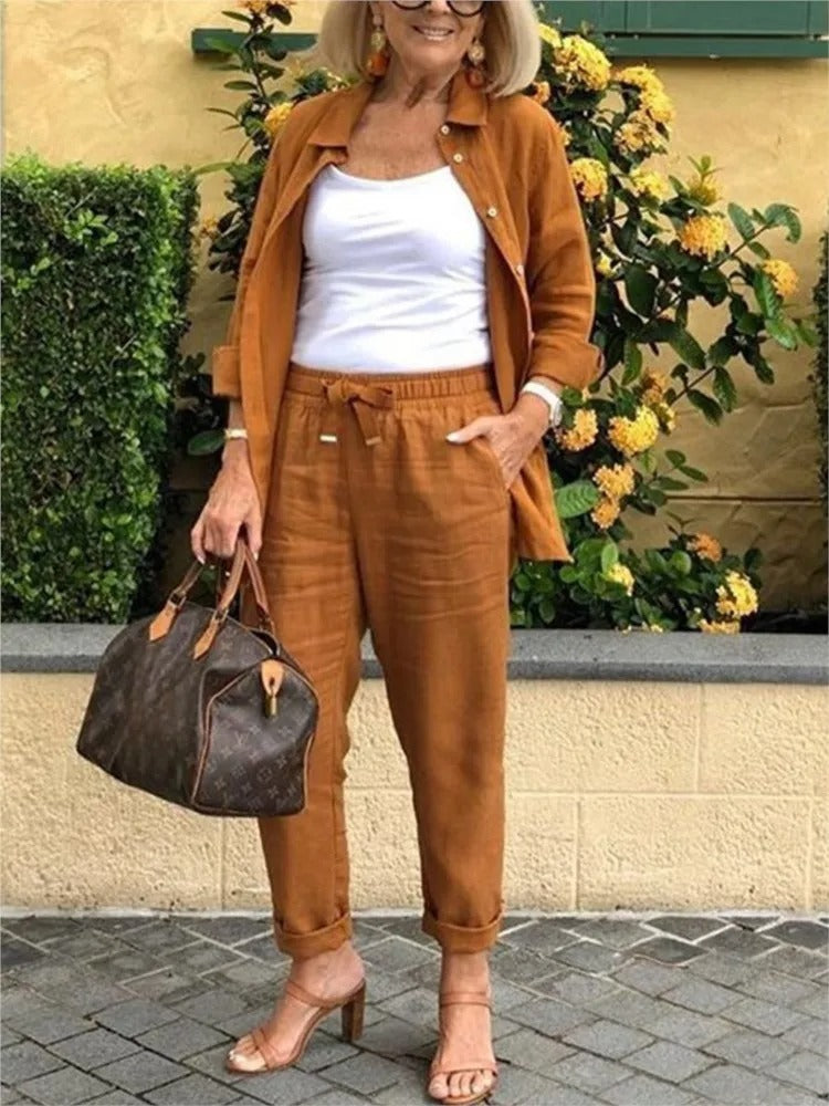 Heidi | Long-Sleeved Shirt and Pants Set