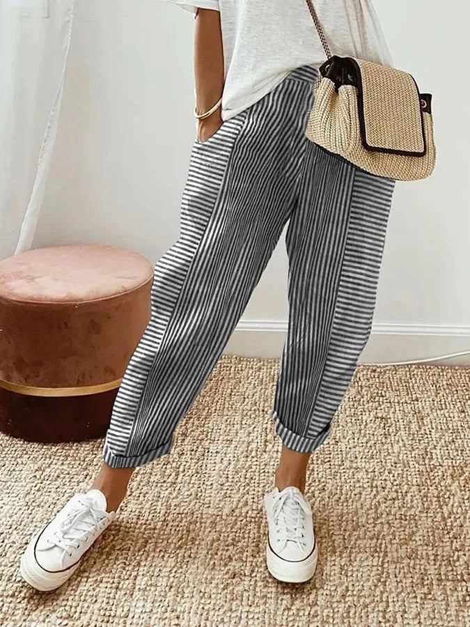 Loraine | Striped Trousers