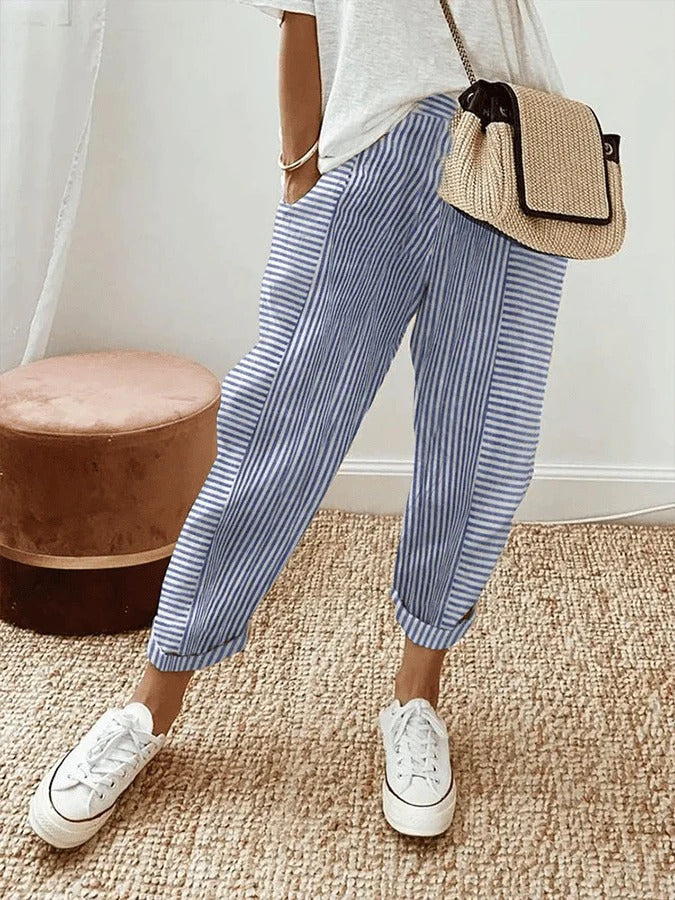 Loraine | Striped Trousers