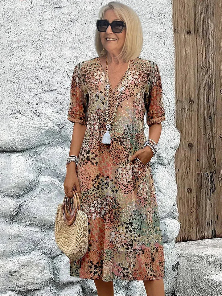 Aria | Vibrant mid-length dress