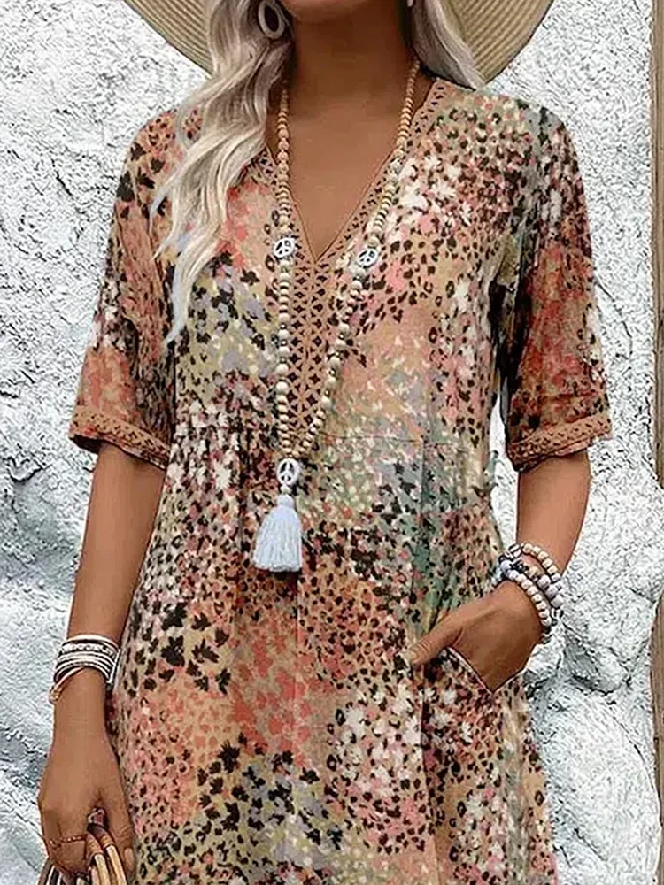 Aria | Vibrant mid-length dress