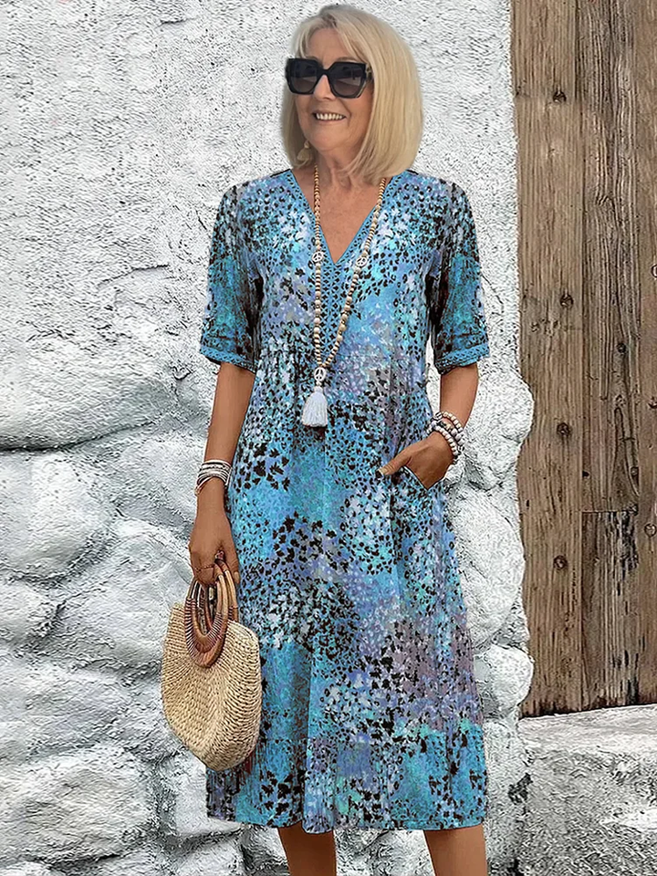 Aria | Vibrant mid-length dress
