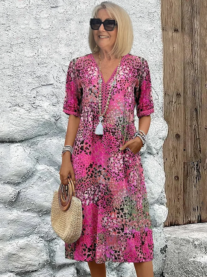Aria | Vibrant mid-length dress