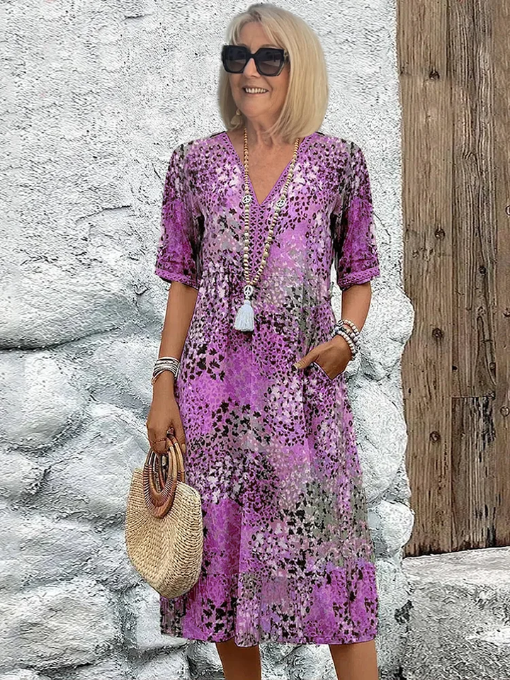Aria | Vibrant mid-length dress