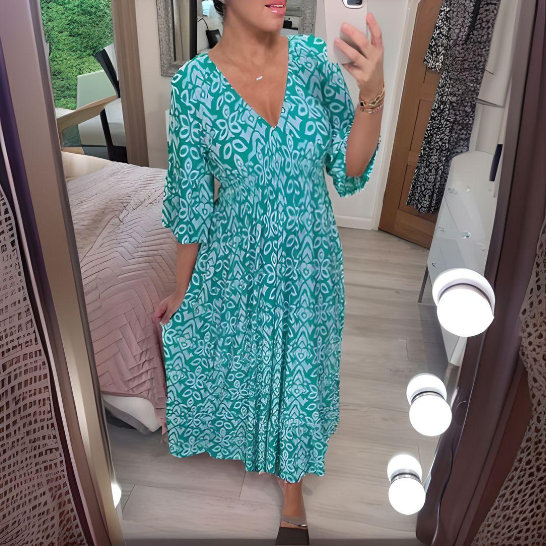 Cindy | Bohemian Print Dress