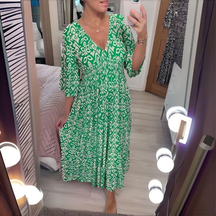 Cindy | Bohemian Print Dress