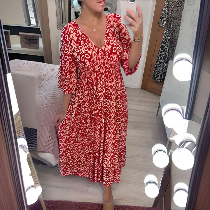 Cindy | Bohemian Print Dress