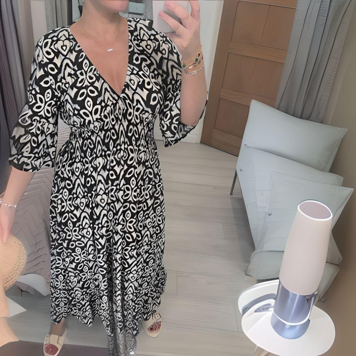 Cindy | Bohemian Print Dress