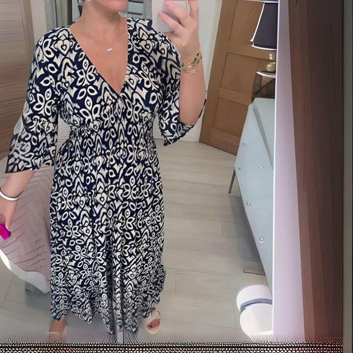 Cindy | Bohemian Print Dress